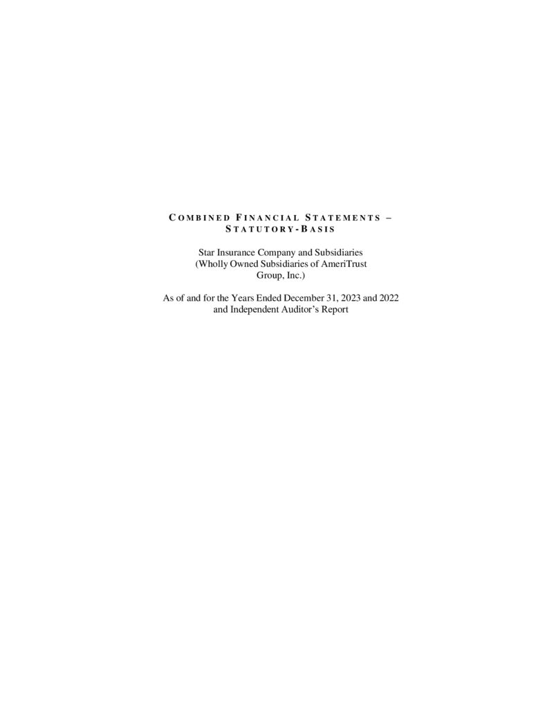 thumbnail of AFICA STAT Financial Statements – Dec 2023